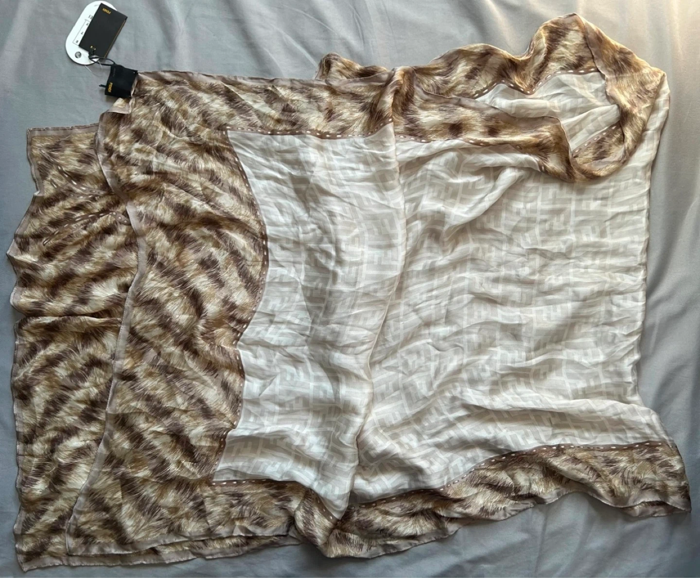 Authentic FENDI silk scarf