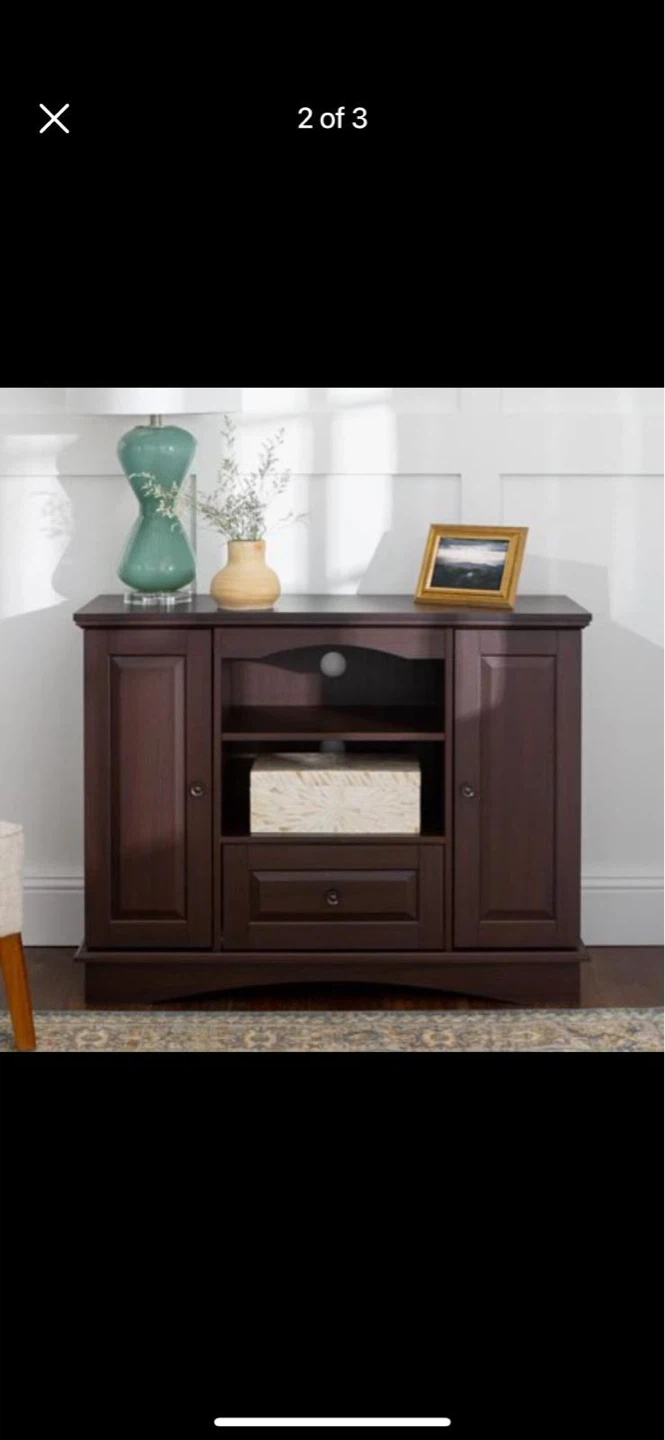 Brand New Dark Brown TV Stand with Storage - photo 3
