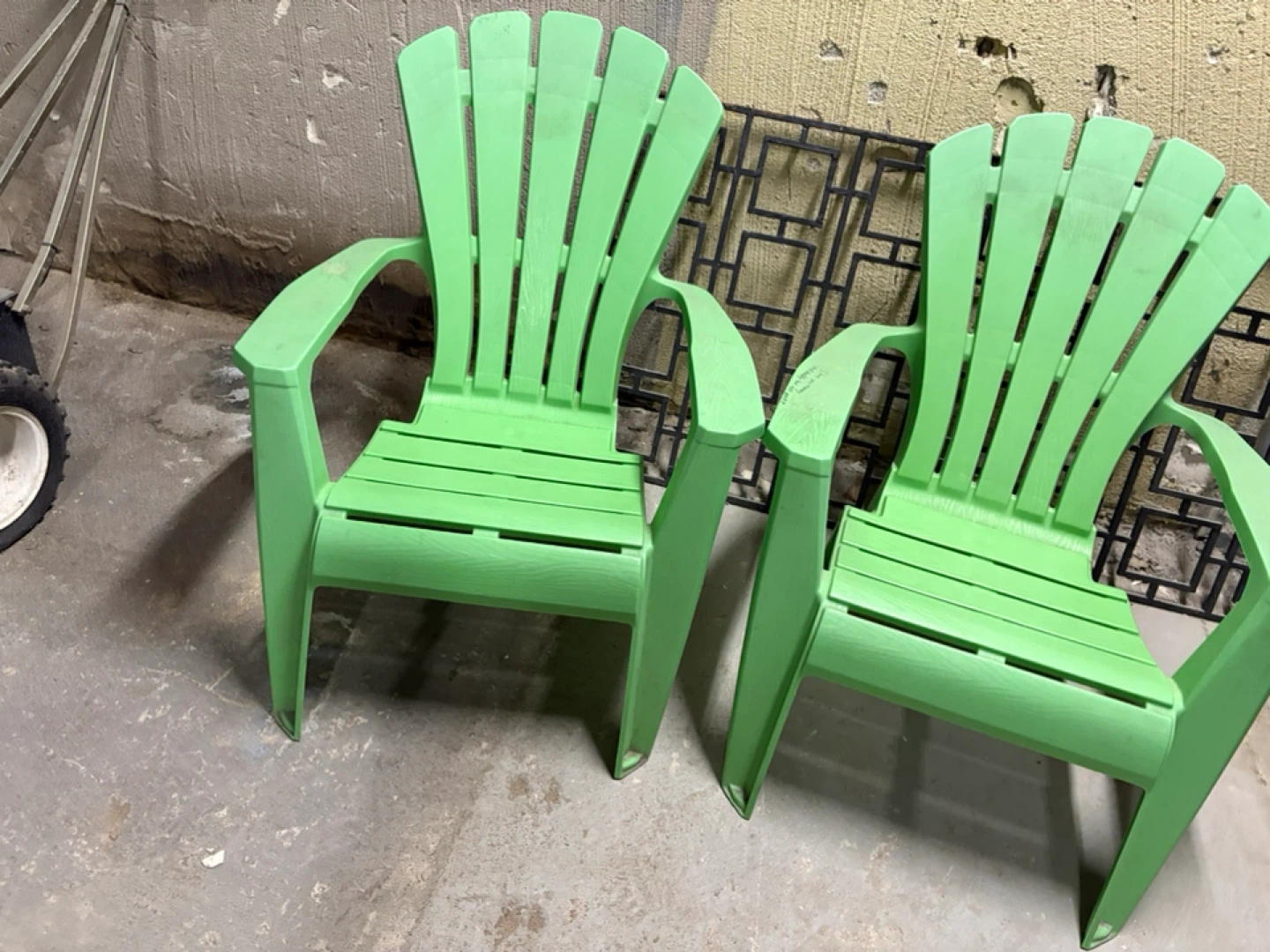 Two Green Adirondack Chairs - photo 3