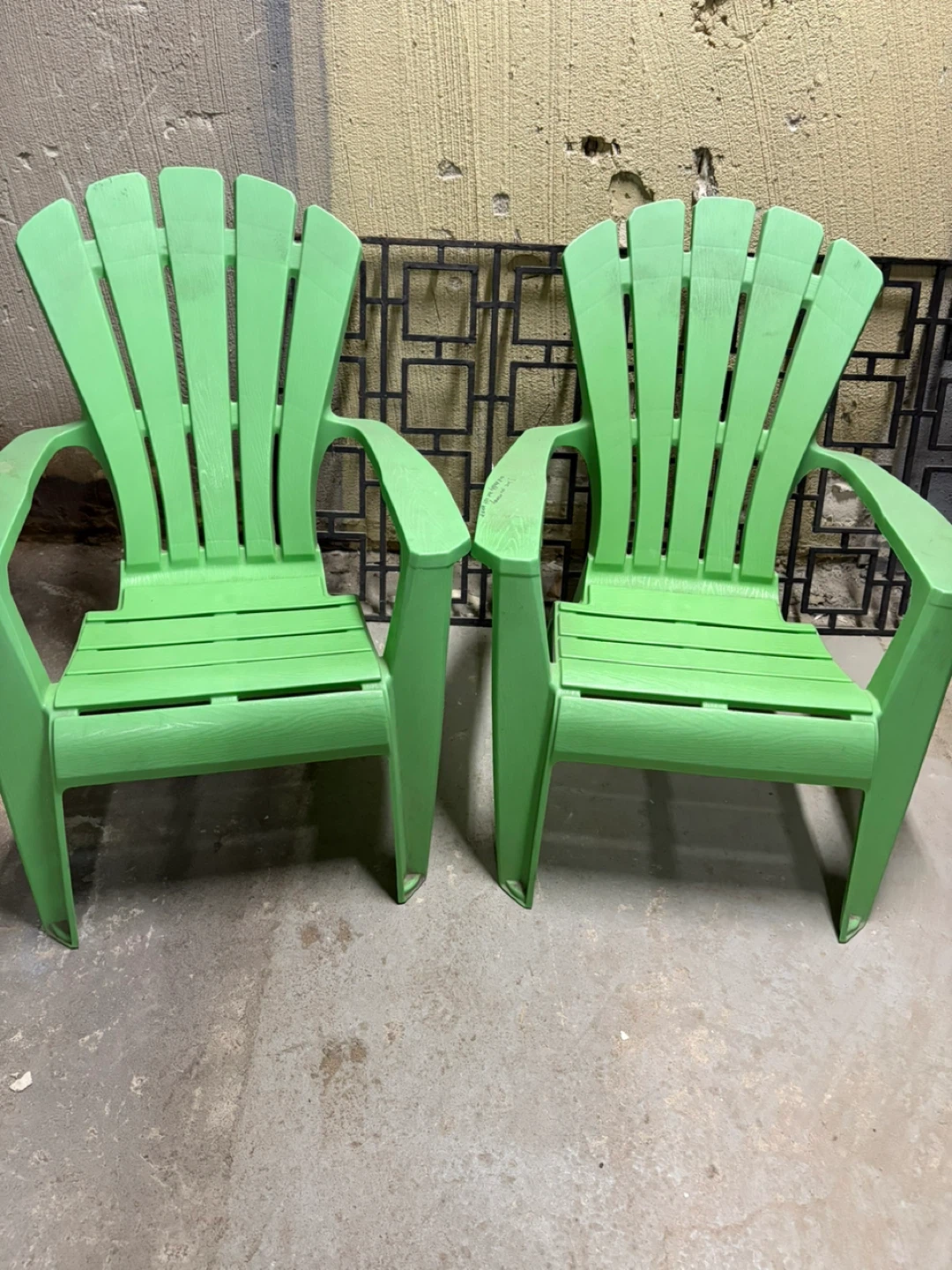 Two Green Adirondack Chairs - photo 4