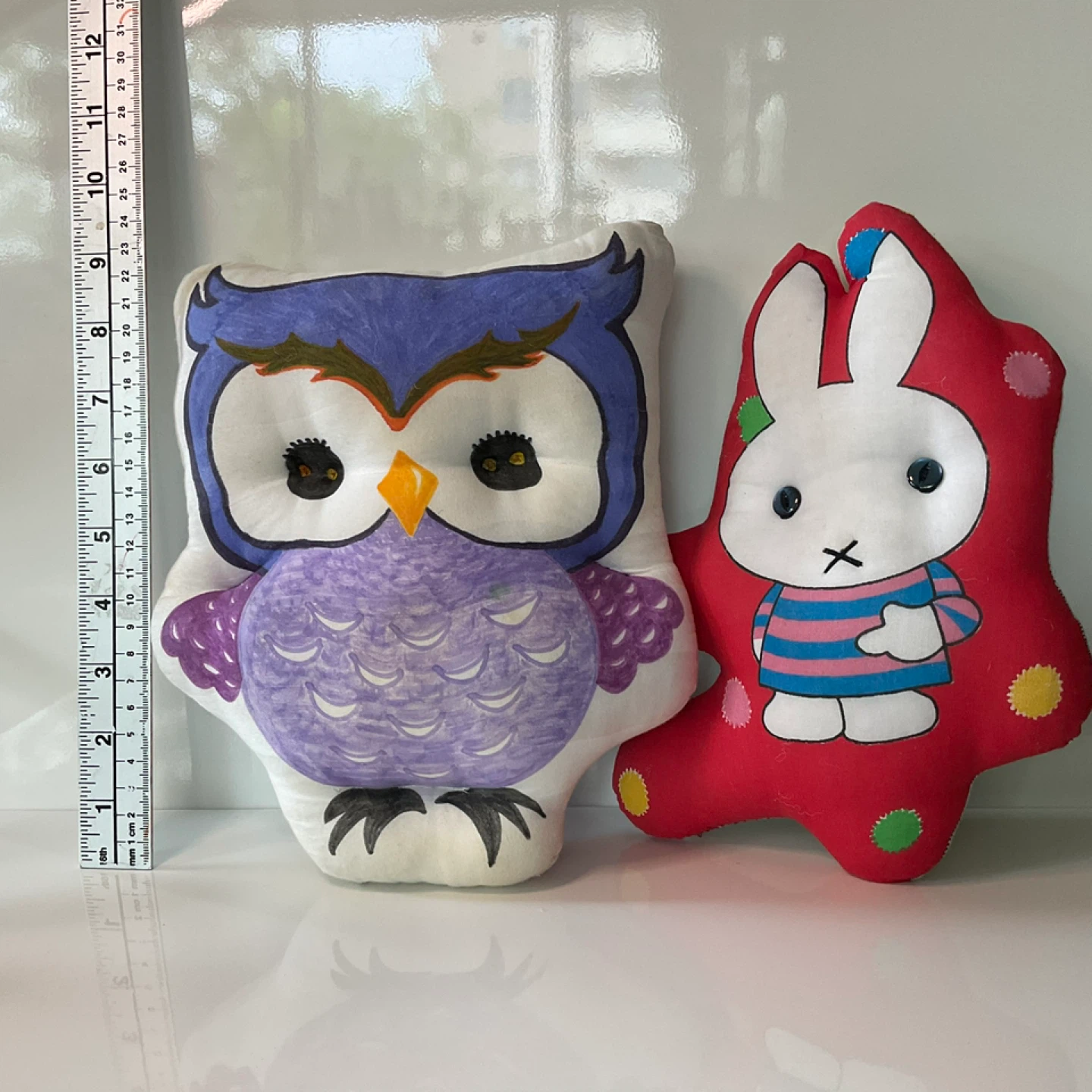 Handmade Owl and Miffy Bunny Cuddly Toys - photo 5