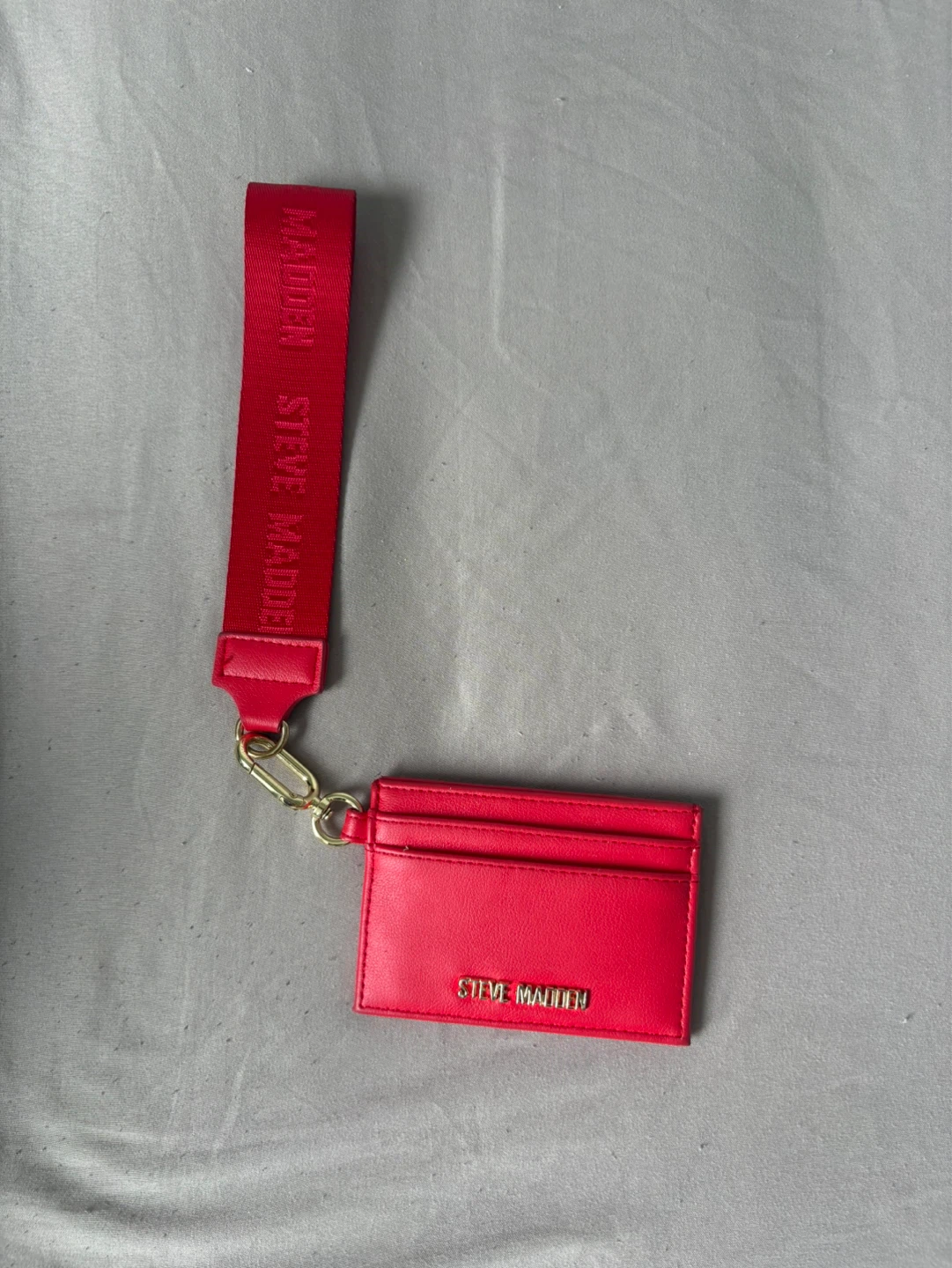 Steve Madden Red Cardholder with Wristlet