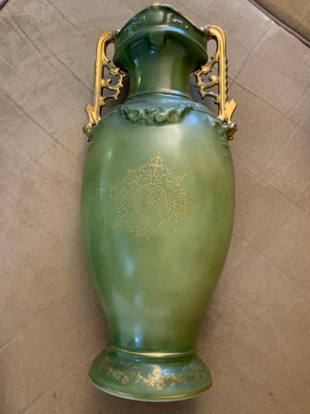 Porcelain Vase Gold by Victoria porcelain Viena(Wien) No.  183 - photo 2