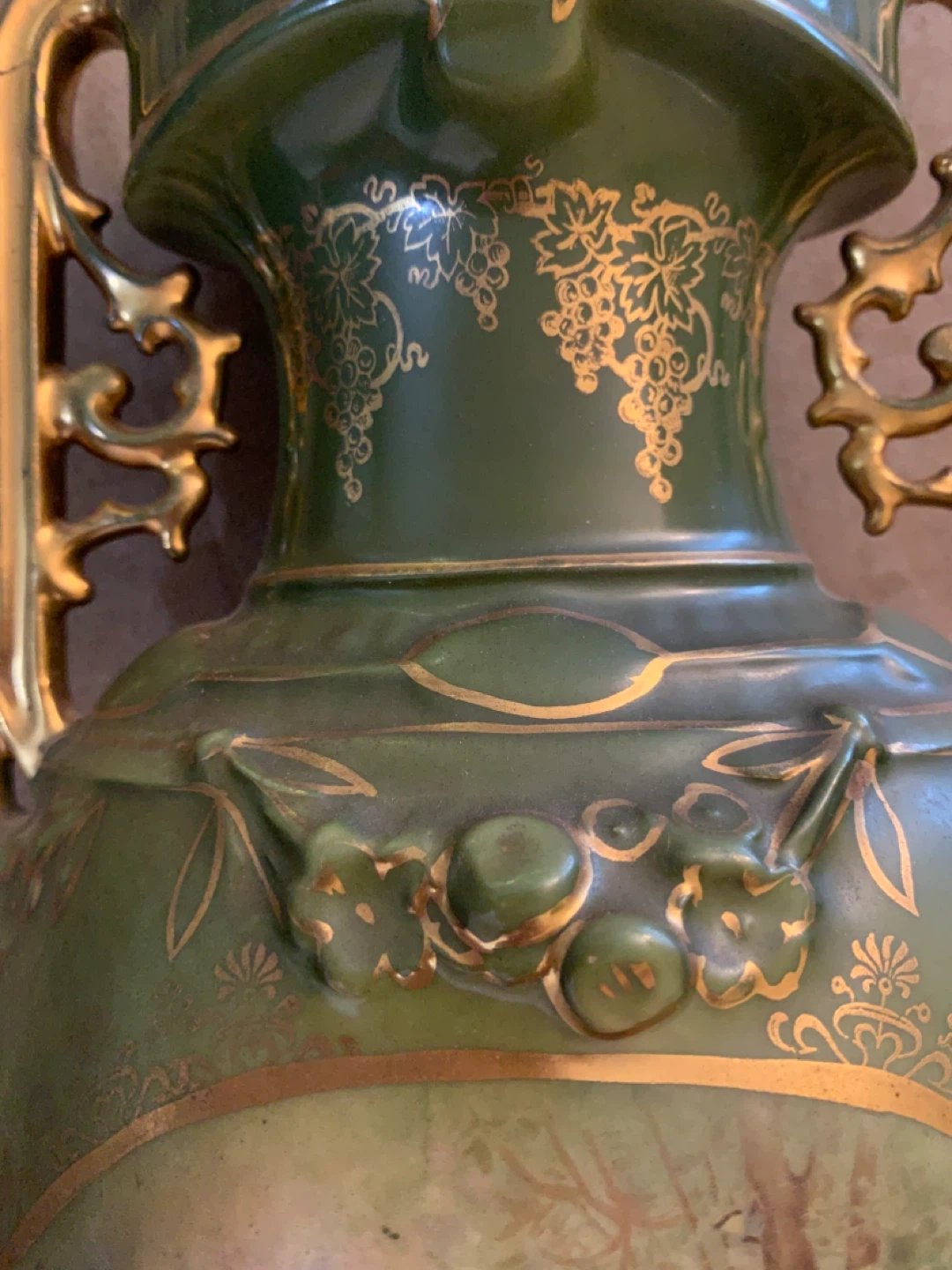 Porcelain Vase Gold by Victoria porcelain Viena(Wien) No.  183 - photo 5