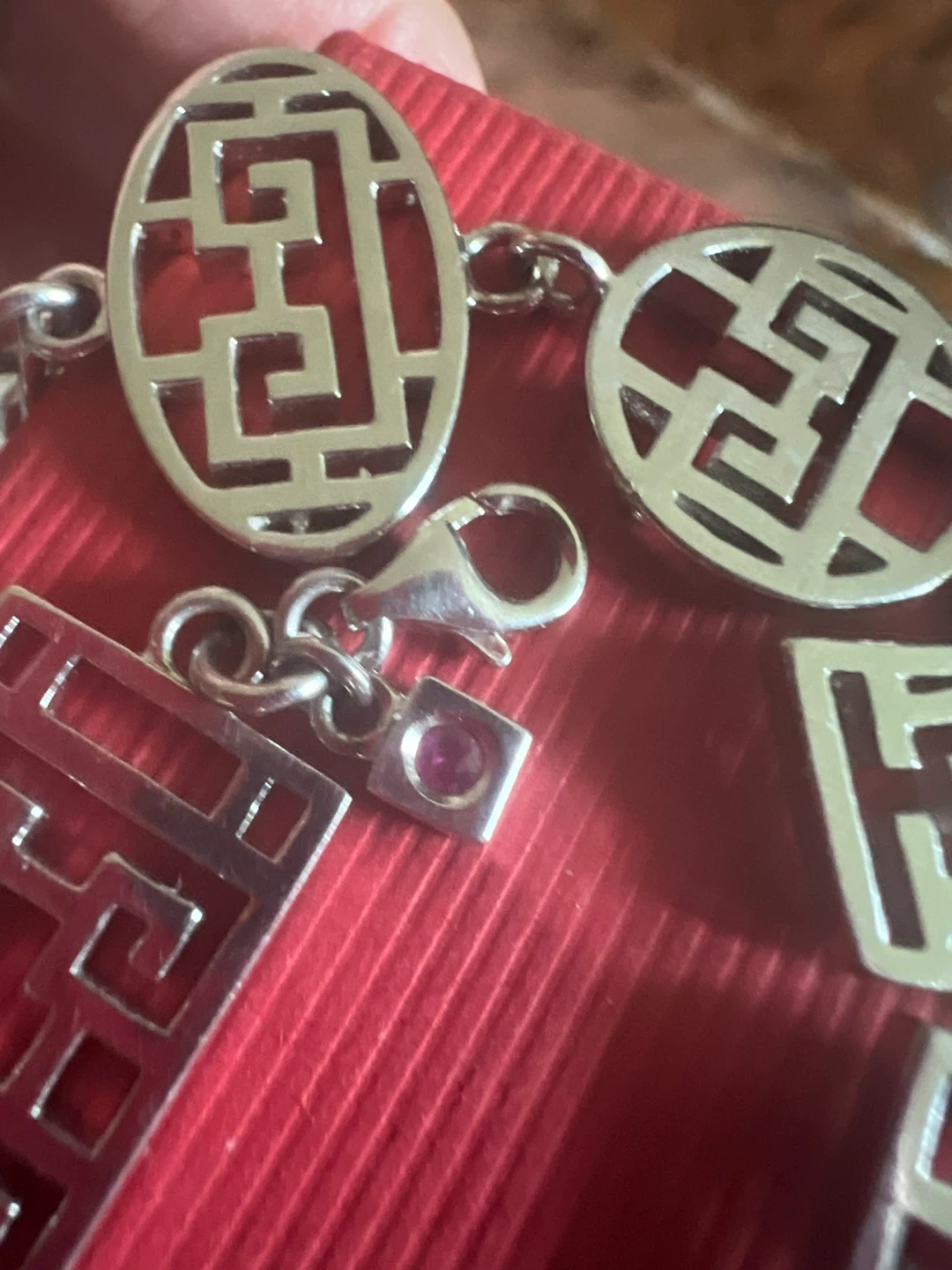 925 silver Bracelet with Ruby - photo 2