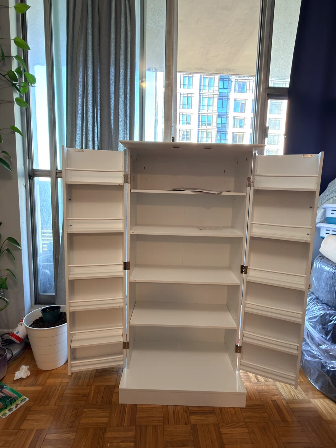 Brand New White Kitchen Pantry Cabinet with Adjustable Shelves - photo 2