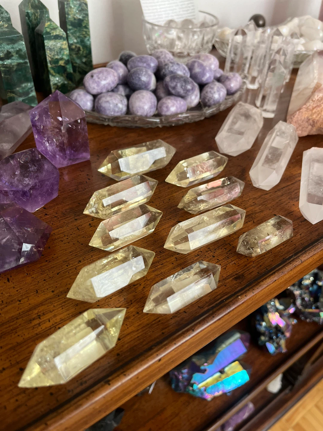 Small Citrine Double Terminated Points