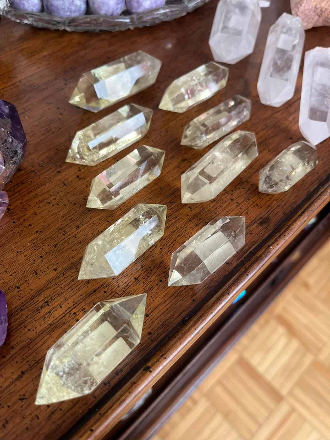 Small Citrine Double Terminated Points - photo 3