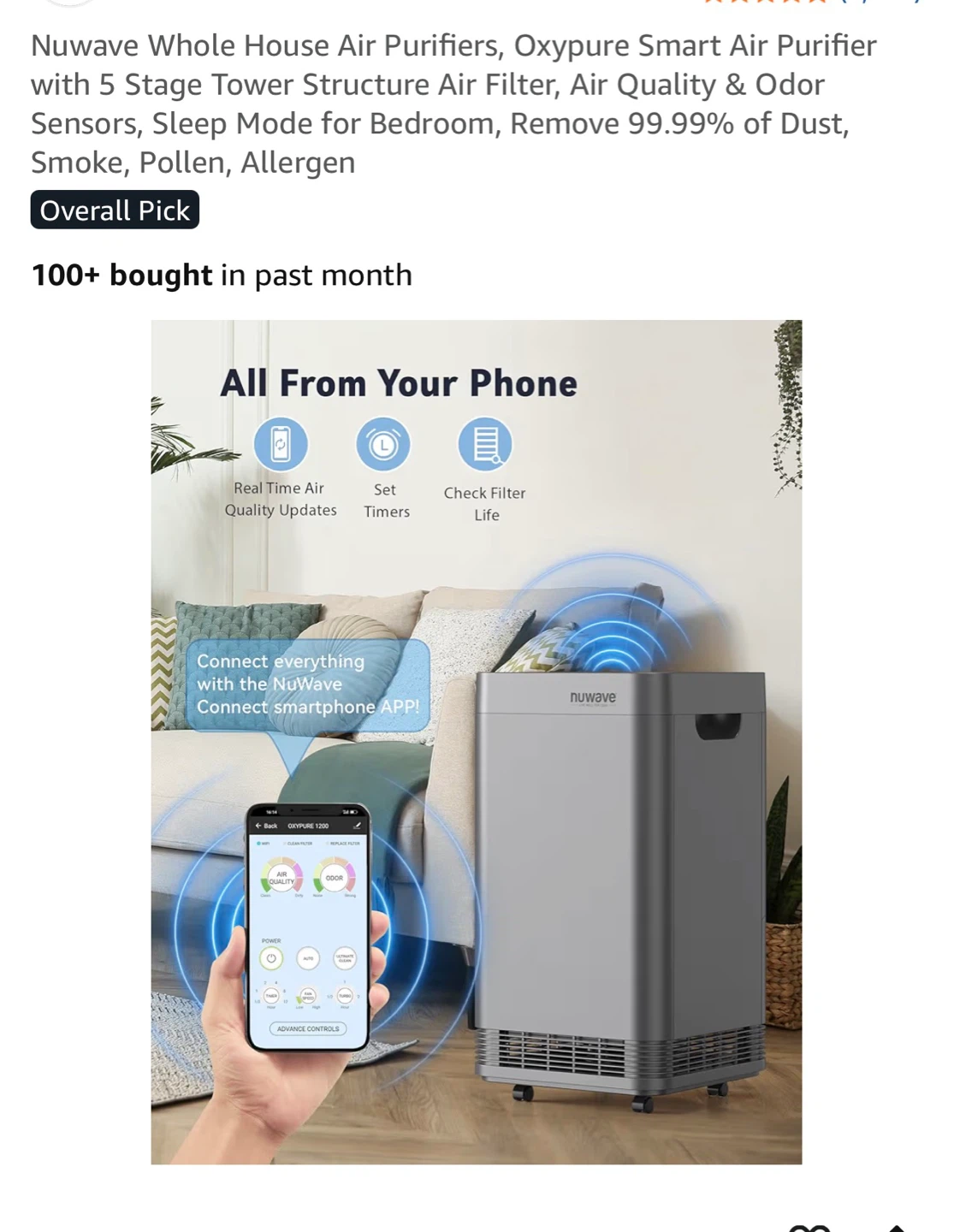 NuWave OxyPure Smart Air Purifier - photo 2