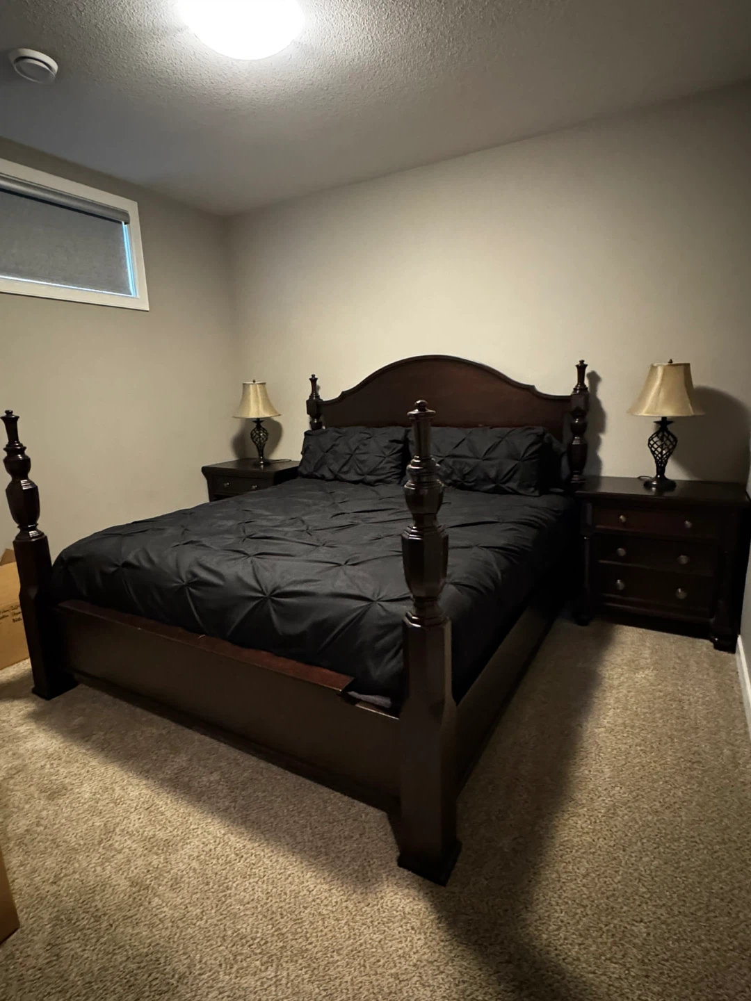 King Size Bedroom Set - Dresser, Wardrobe, Nightstands, Mirror