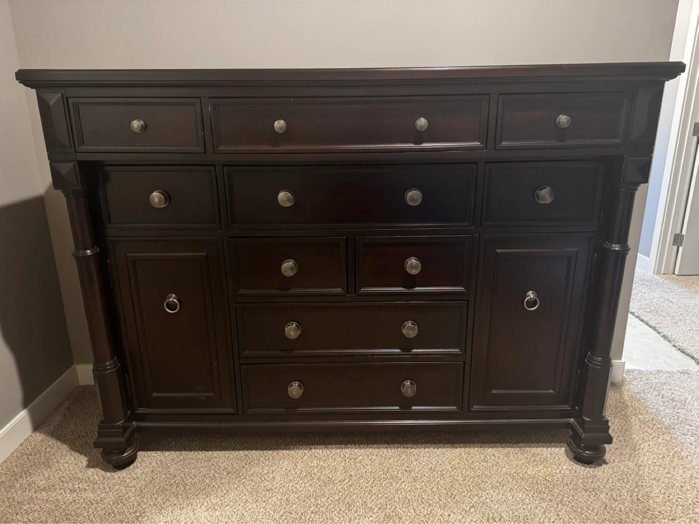 King Size Bedroom Set - Dresser, Wardrobe, Nightstands, Mirror - photo 4