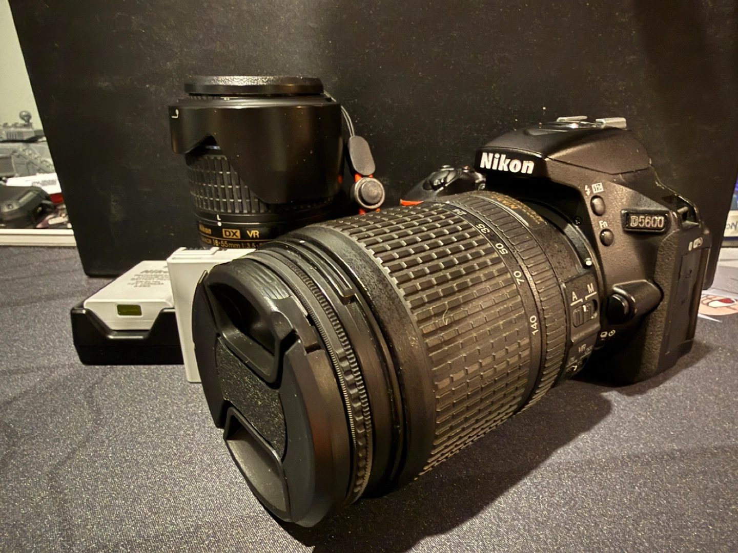 Nikon D5600 DSLR Camera w/ 18-55mm Lens and 18-140mm lens