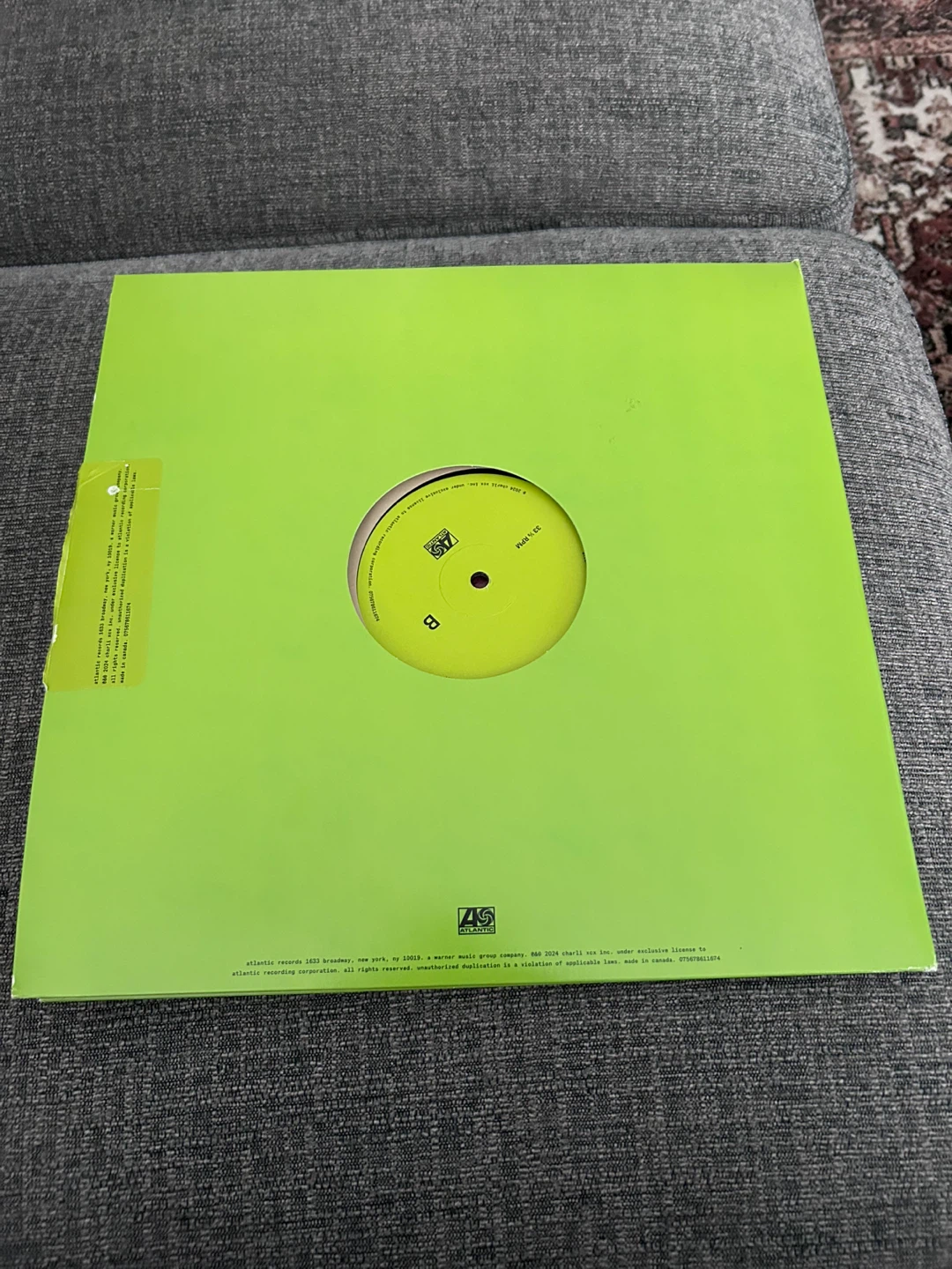 Brat Charli XCX Vinyl LP Record - Like New - photo 2