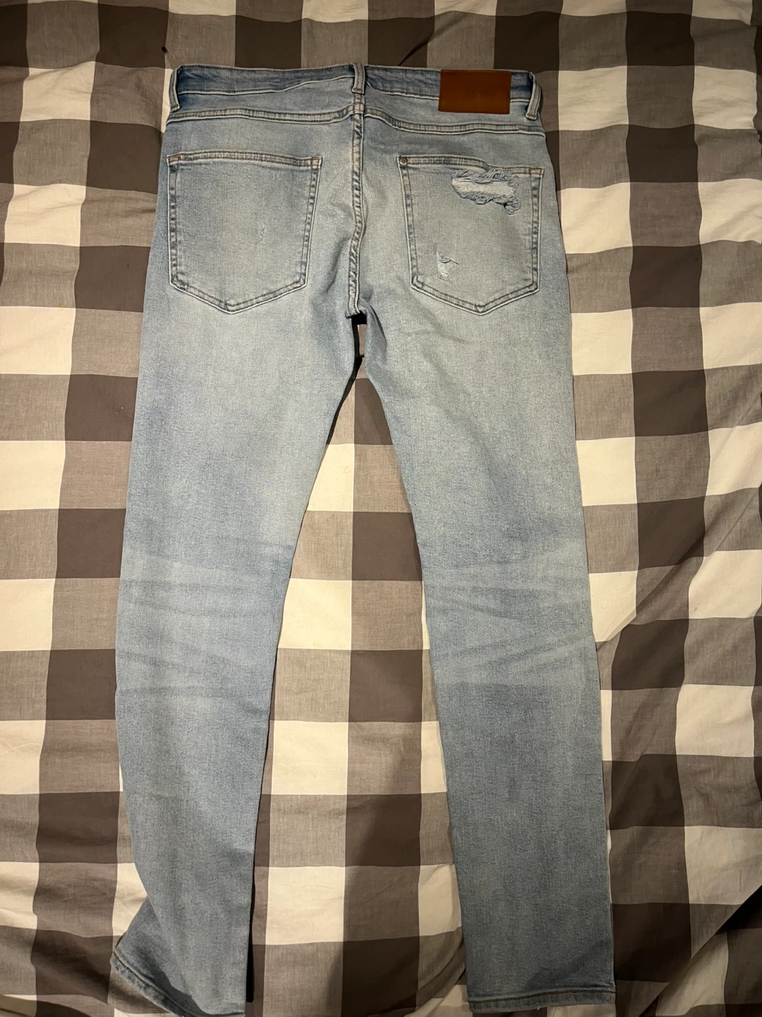 H&M Skinny Fit Distressed Jeans and black jack and jones jeans - photo 3