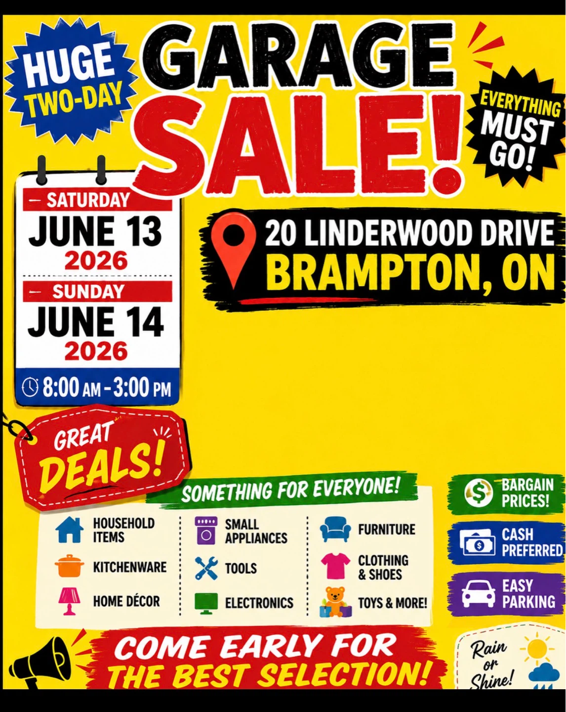 GARAGE SALE