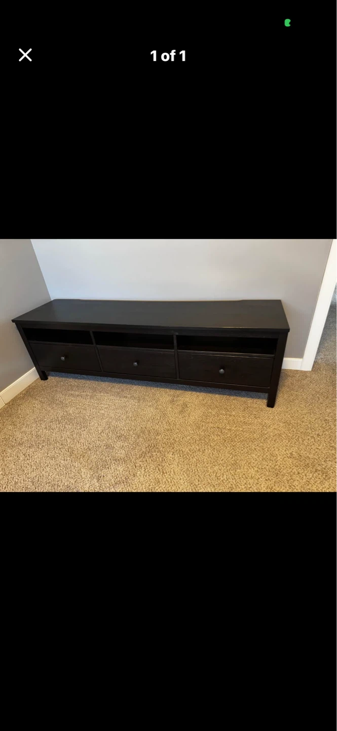 IKEA TV Stand with Drawers and Shelves