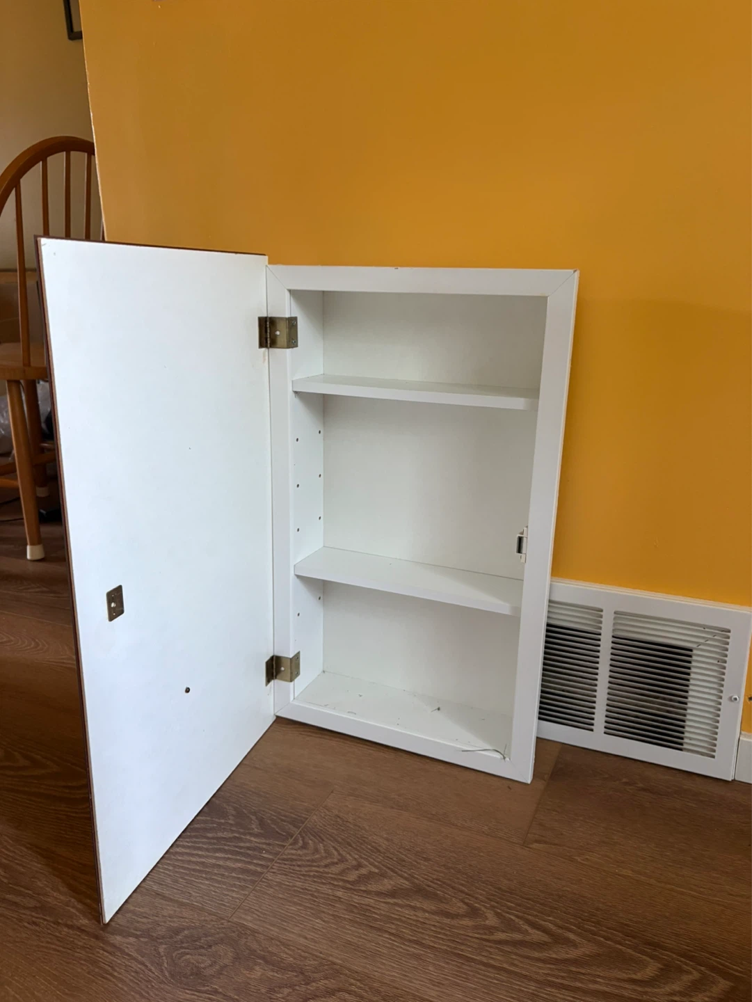 White Medicine Cabinet with Mirror - photo 3
