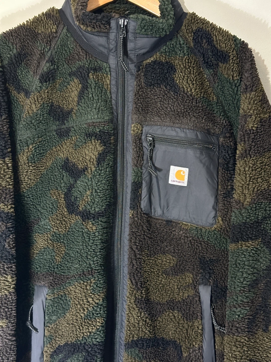 Carhartt WIP Camo Fleece Zip-Up Jacket - photo 3