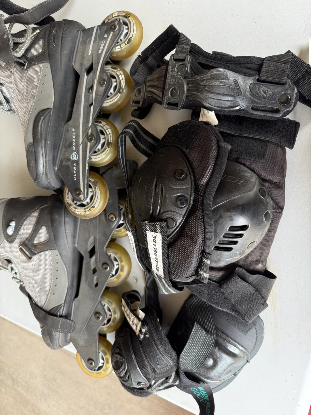 Rollerblade Skates and Protective Gear Set
