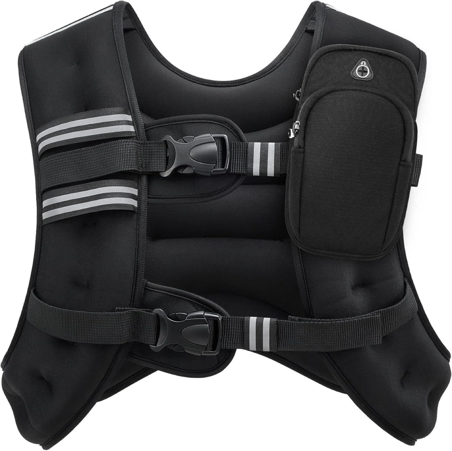 Black Weighted Training Vest 25lbs