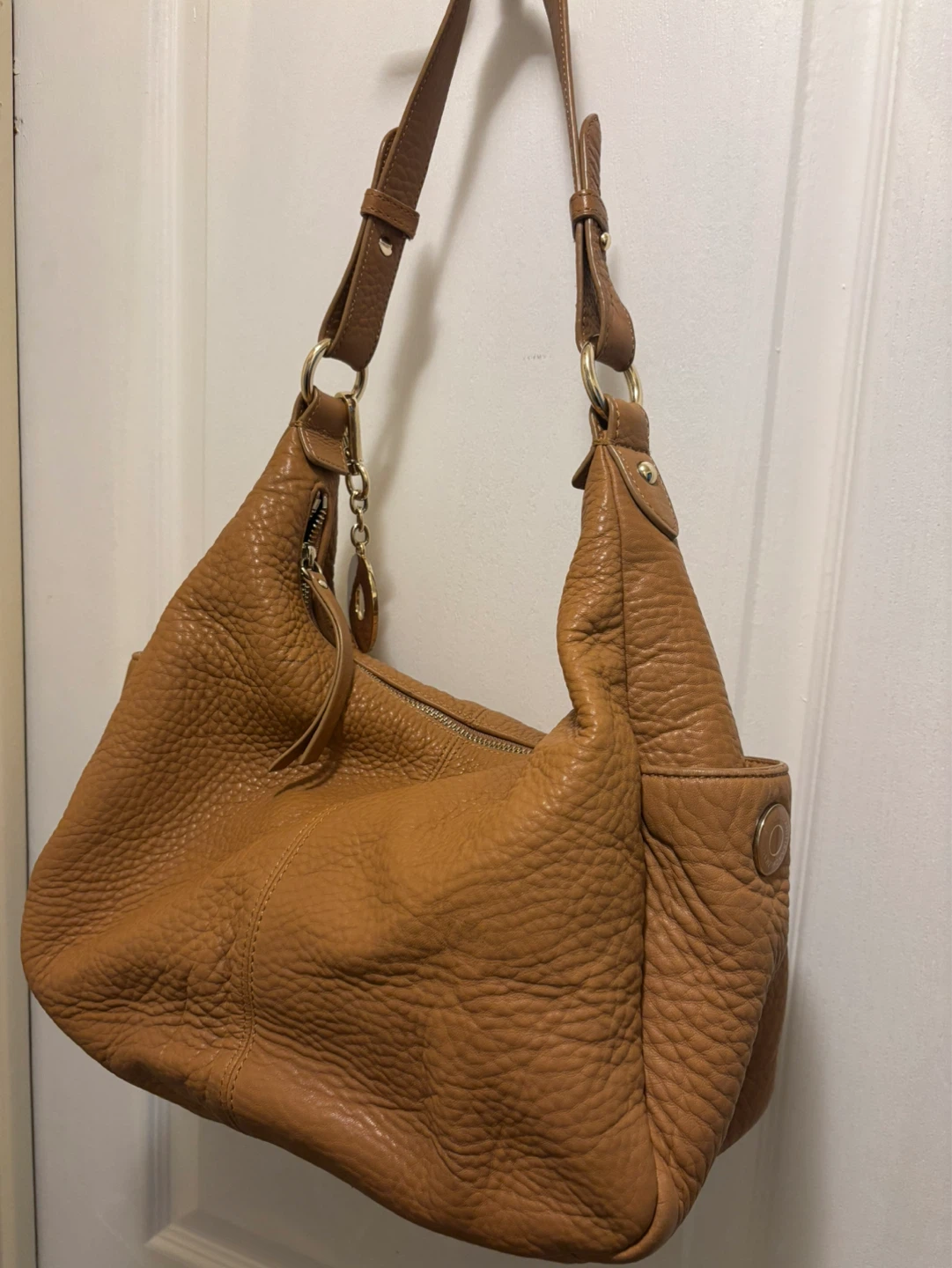 Isaac Mizrahi Leather Hobo Bag - Tan - photo 3