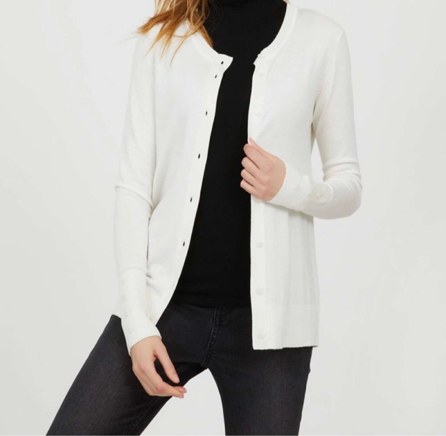 Classic Crew Neck Cardigan - photo 2