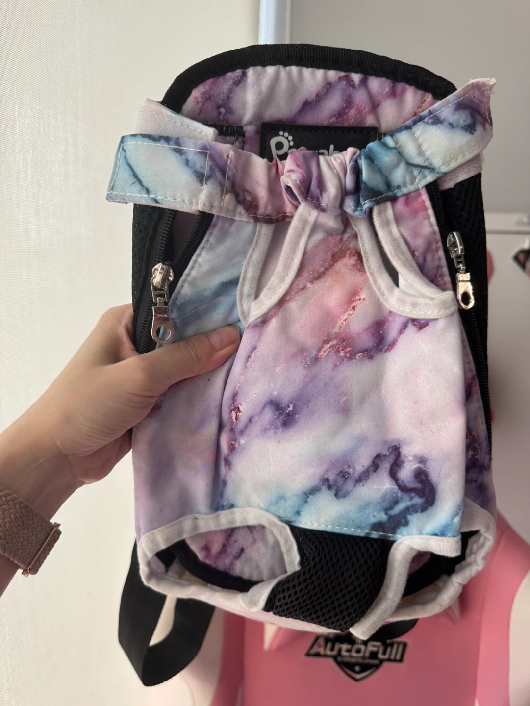 Pet Carrier Backpack - Marble Print