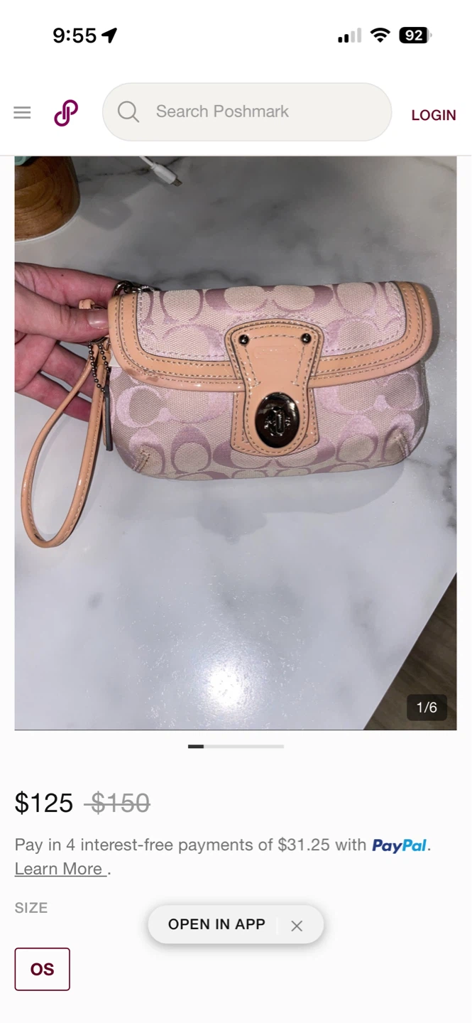 Coach Signature C Wristlet Pouch - photo 5