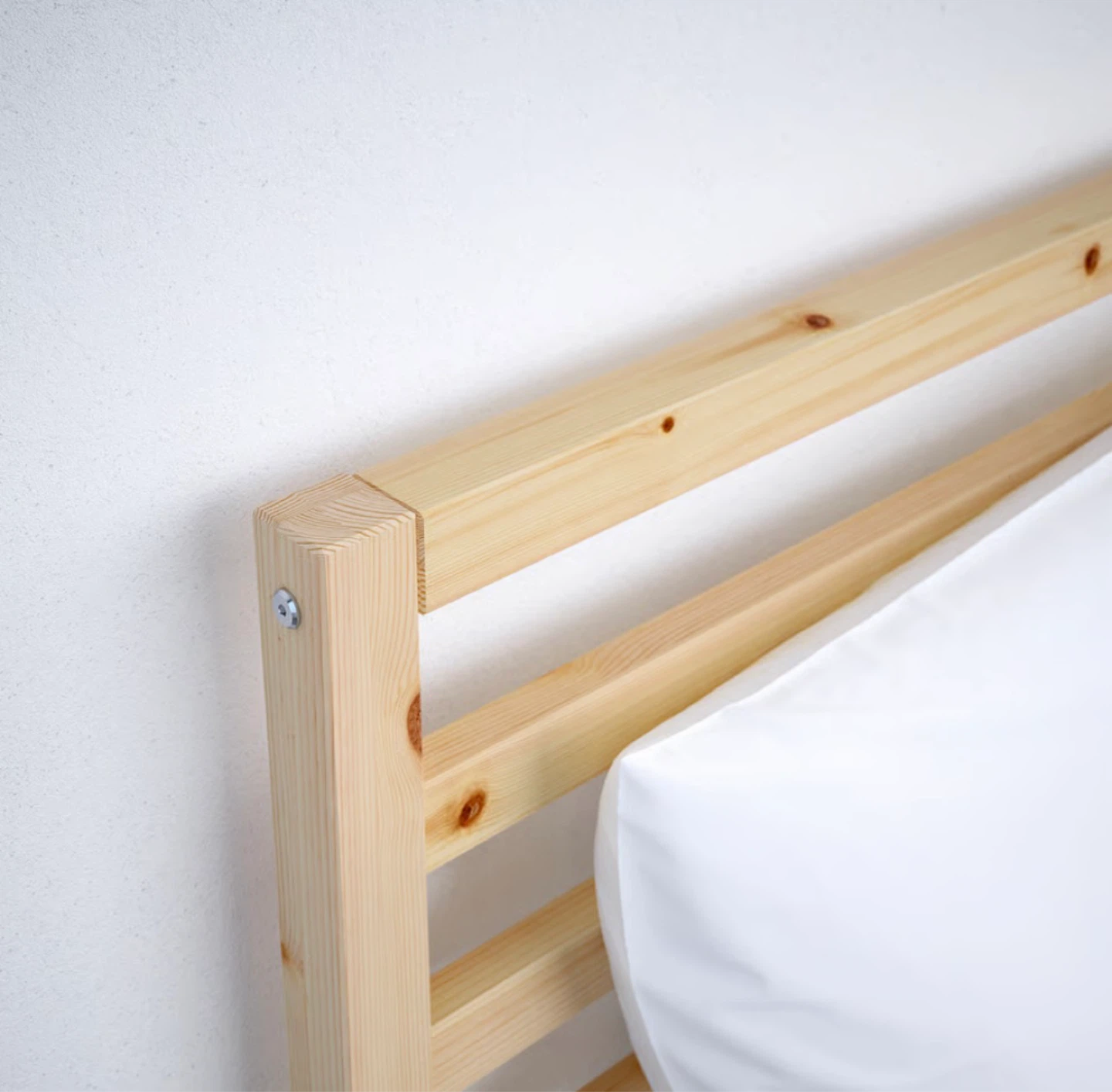 IKEA Tarva Pine Bed Frame and mattress together - photo 5