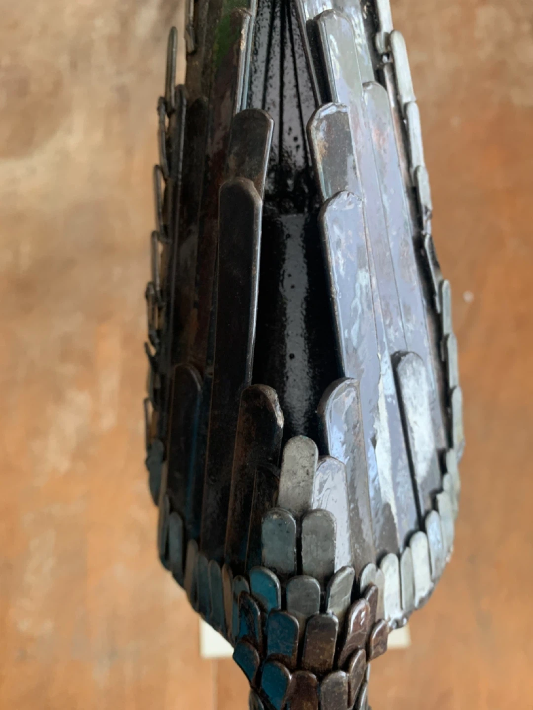 Metal Crane Sculpture - photo 4