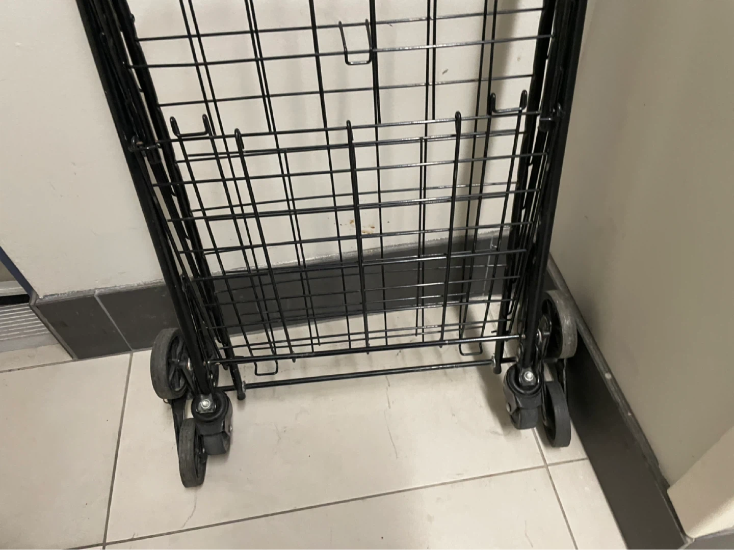 Black Wire Shopping Cart
