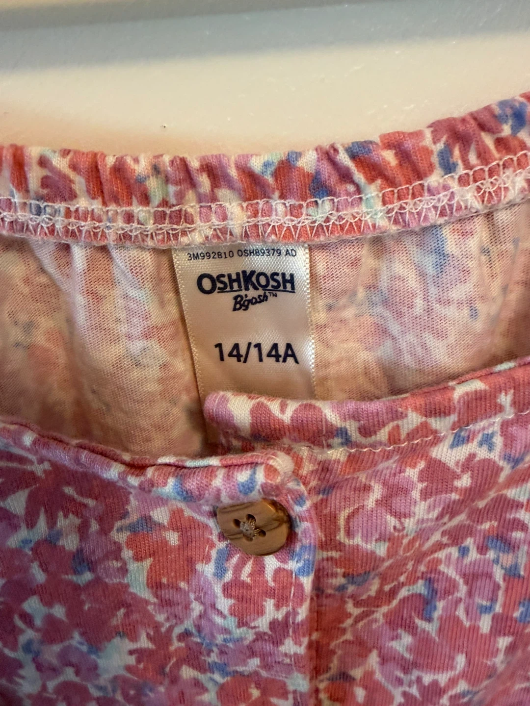 OshKosh B'gosh Girls' Pink Floral Romper - photo 2