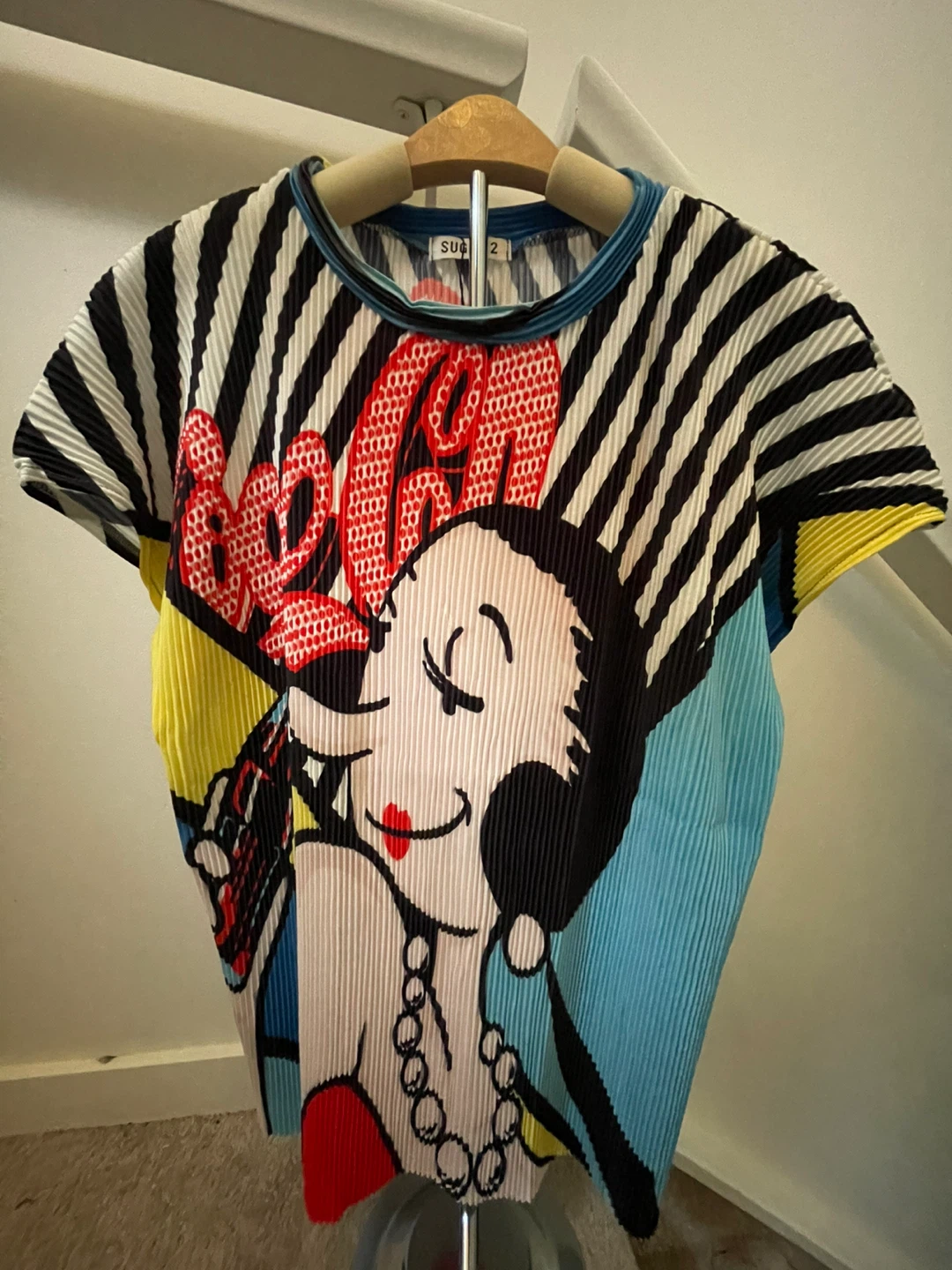 Issey Miyake Pleats Please Betty Boop Top