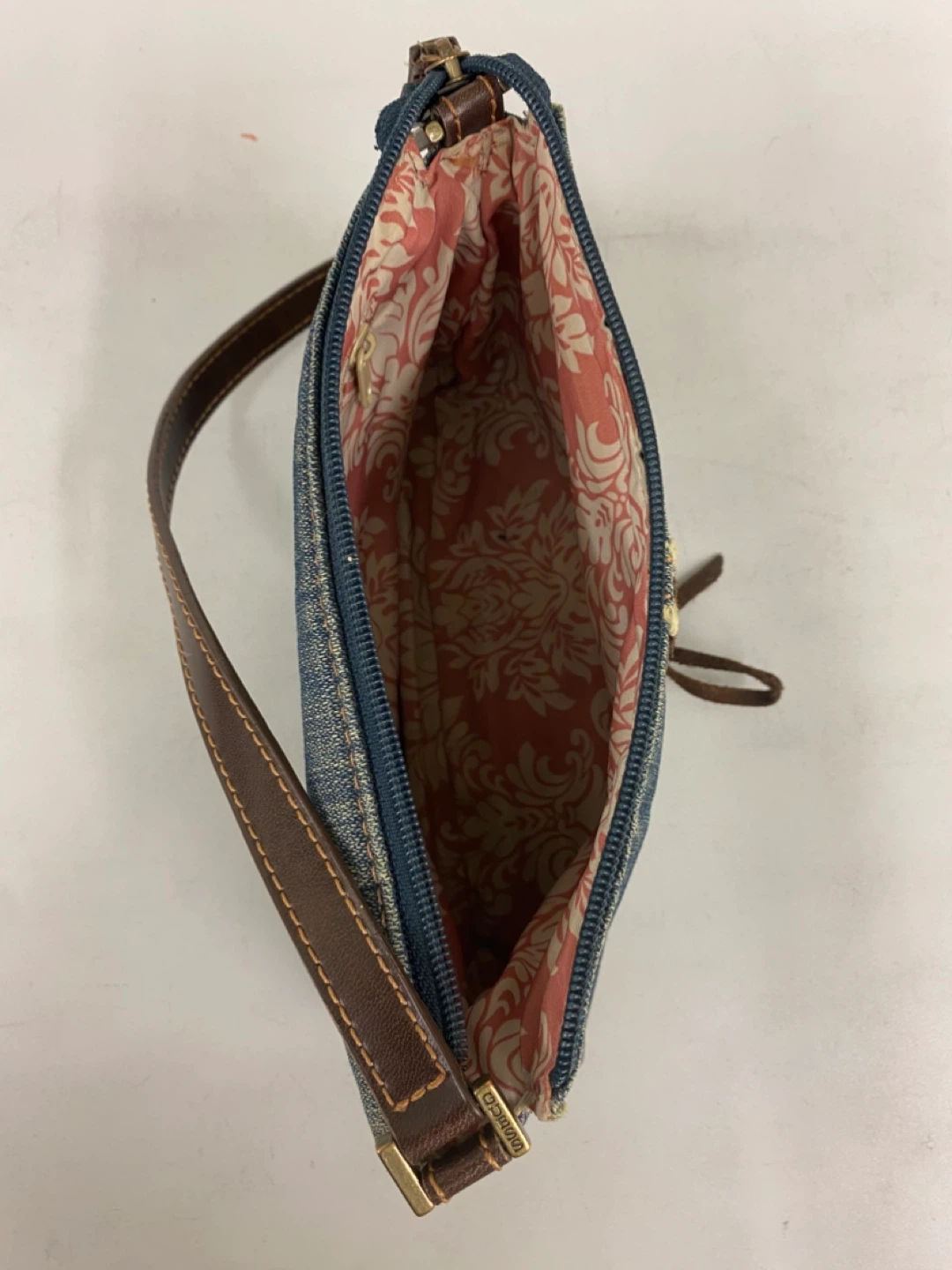VTG Y2K GUESS Denim Baguette Bag w/ Lace-up Corset Detail - photo 5