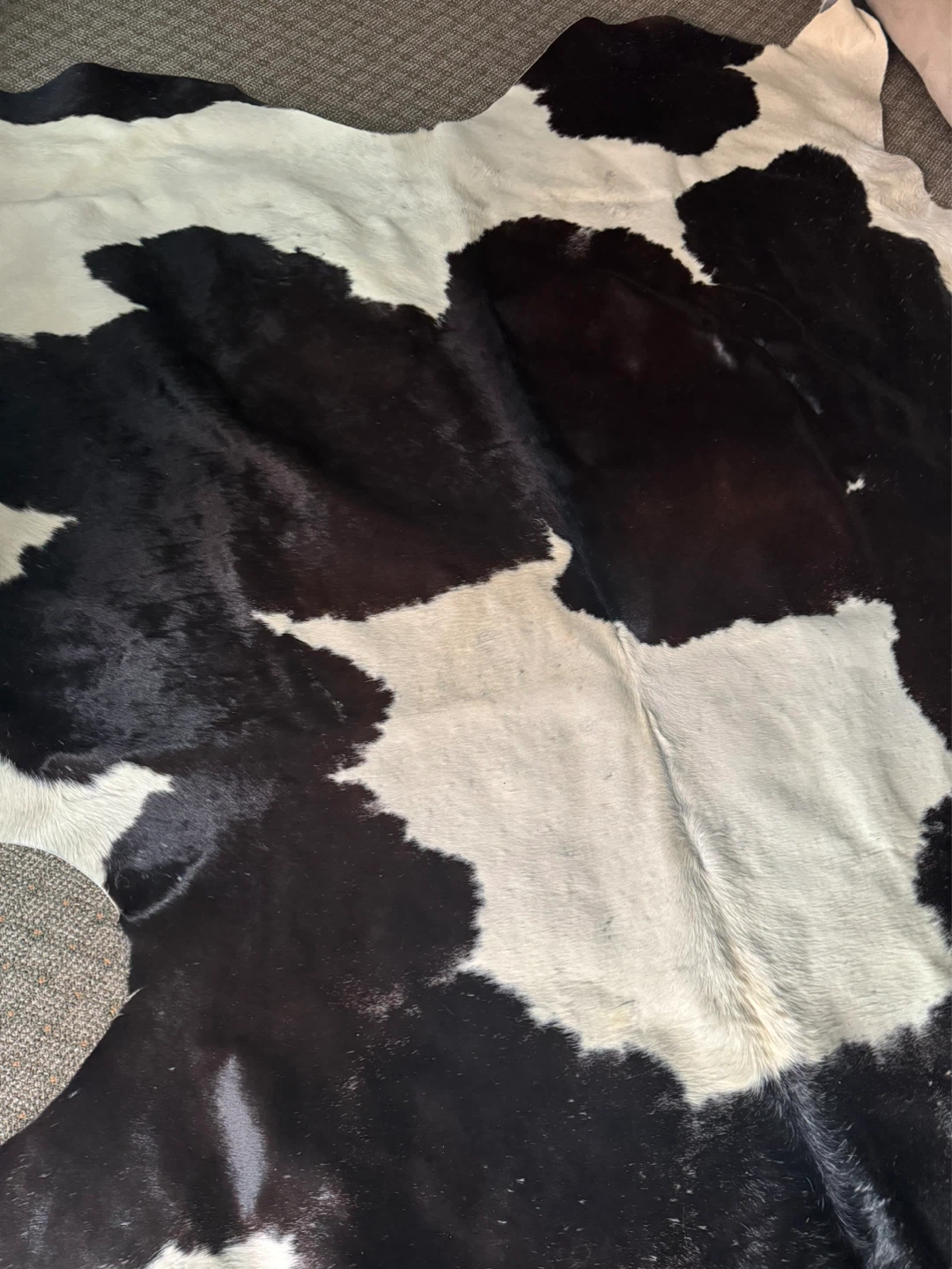 Black and White Genuine Cowhide Rug - photo 2