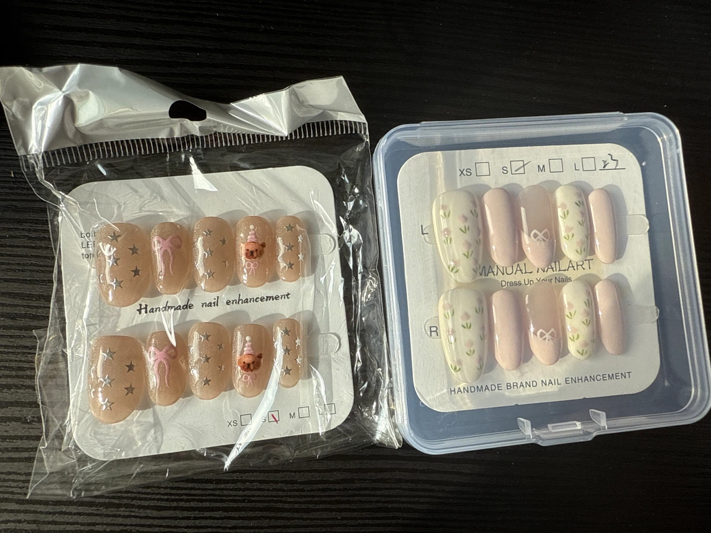 Brand New Press-On Nails Set - Cute Designs
