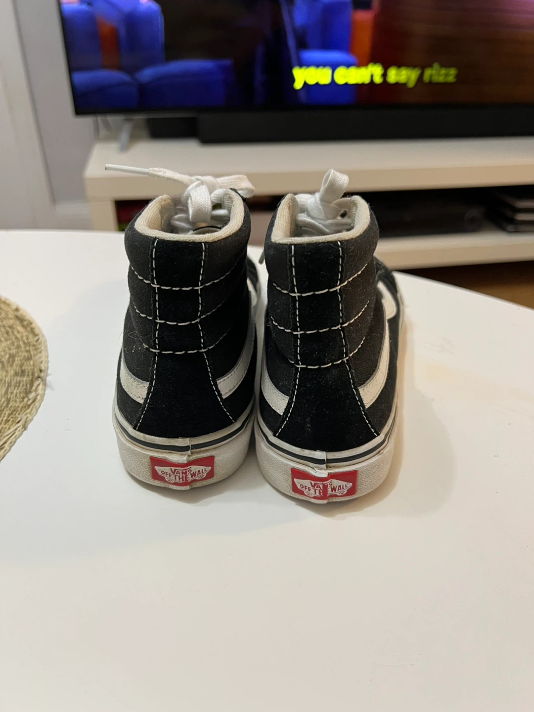 Vans Sk8-Hi Black White Suede High Top Sneakers - photo 3