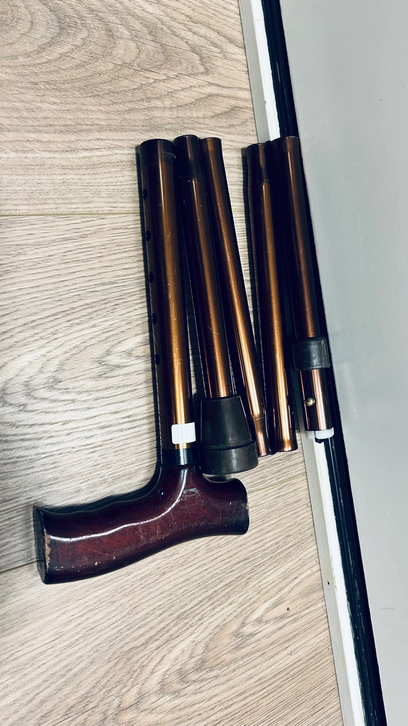 Adjustable Walking Cane with Wooden Handle - photo 5