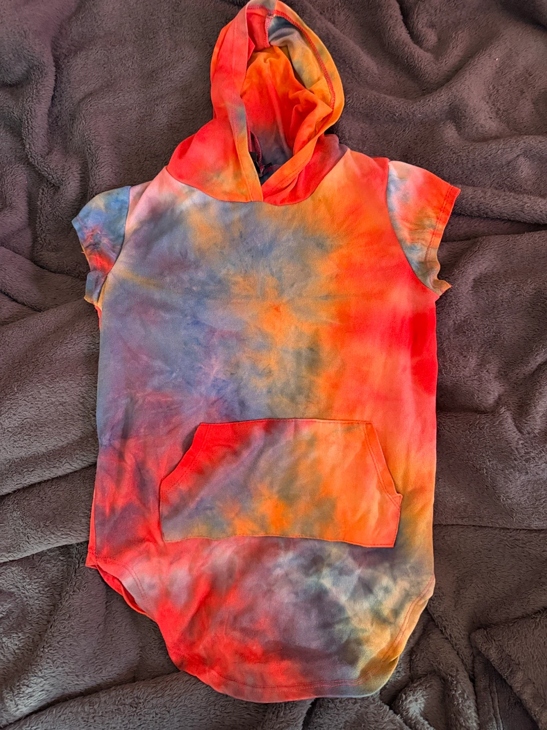 Tie-Dye Hoodie with Pocket