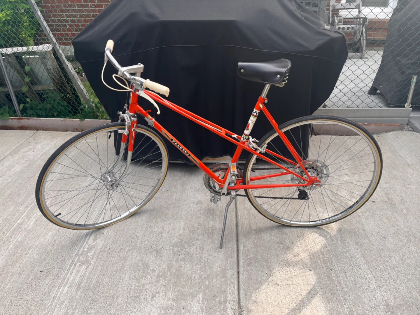 Vintage Red Peugeot Bicycle