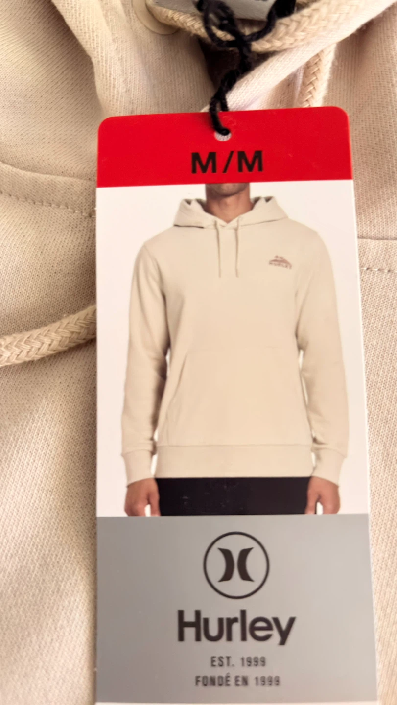 Mens Hurley Hoodie Beige M/M - photo 2