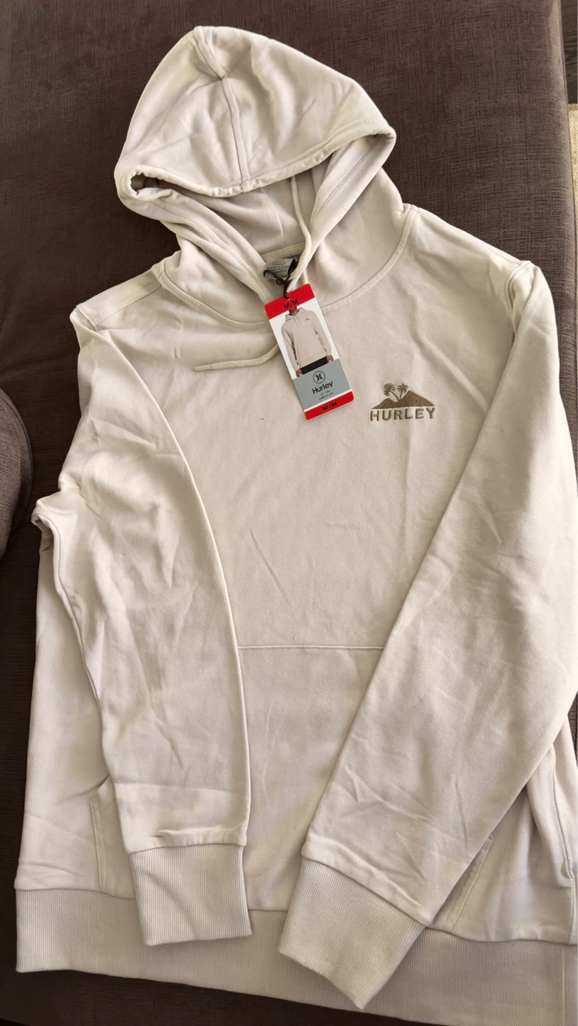 Mens Hurley Hoodie Beige M/M