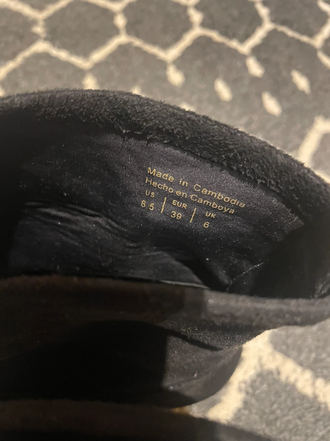 Black Ankle Boots - Size 8.5