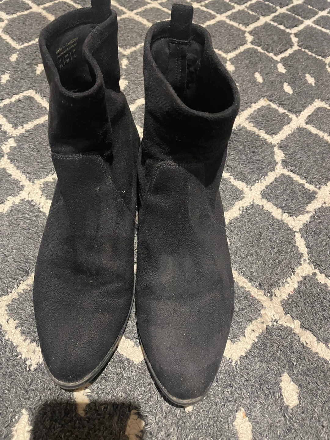 Black Ankle Boots - Size 8.5 - photo 2