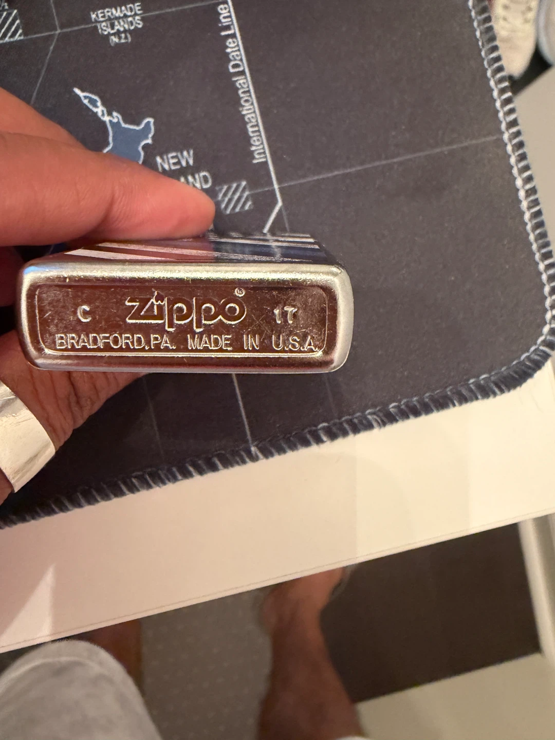 Zippo Lighter - Thin Blue Line American Flag - photo 3