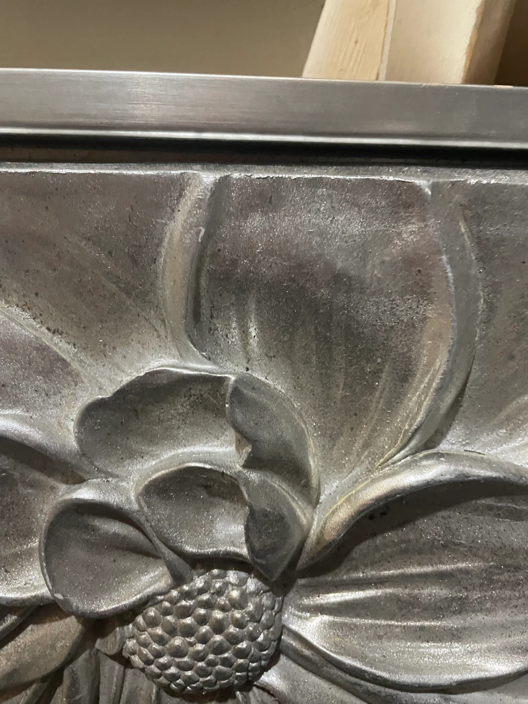 Silver Embossed Floral Wall Art - photo 3
