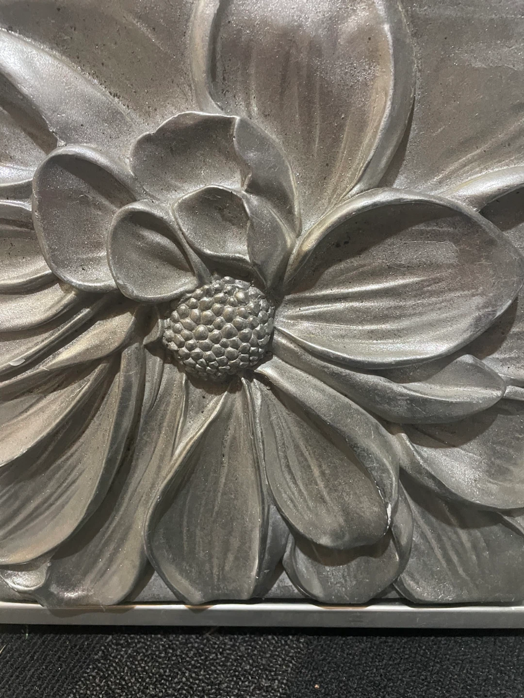 Silver Embossed Floral Wall Art - photo 4