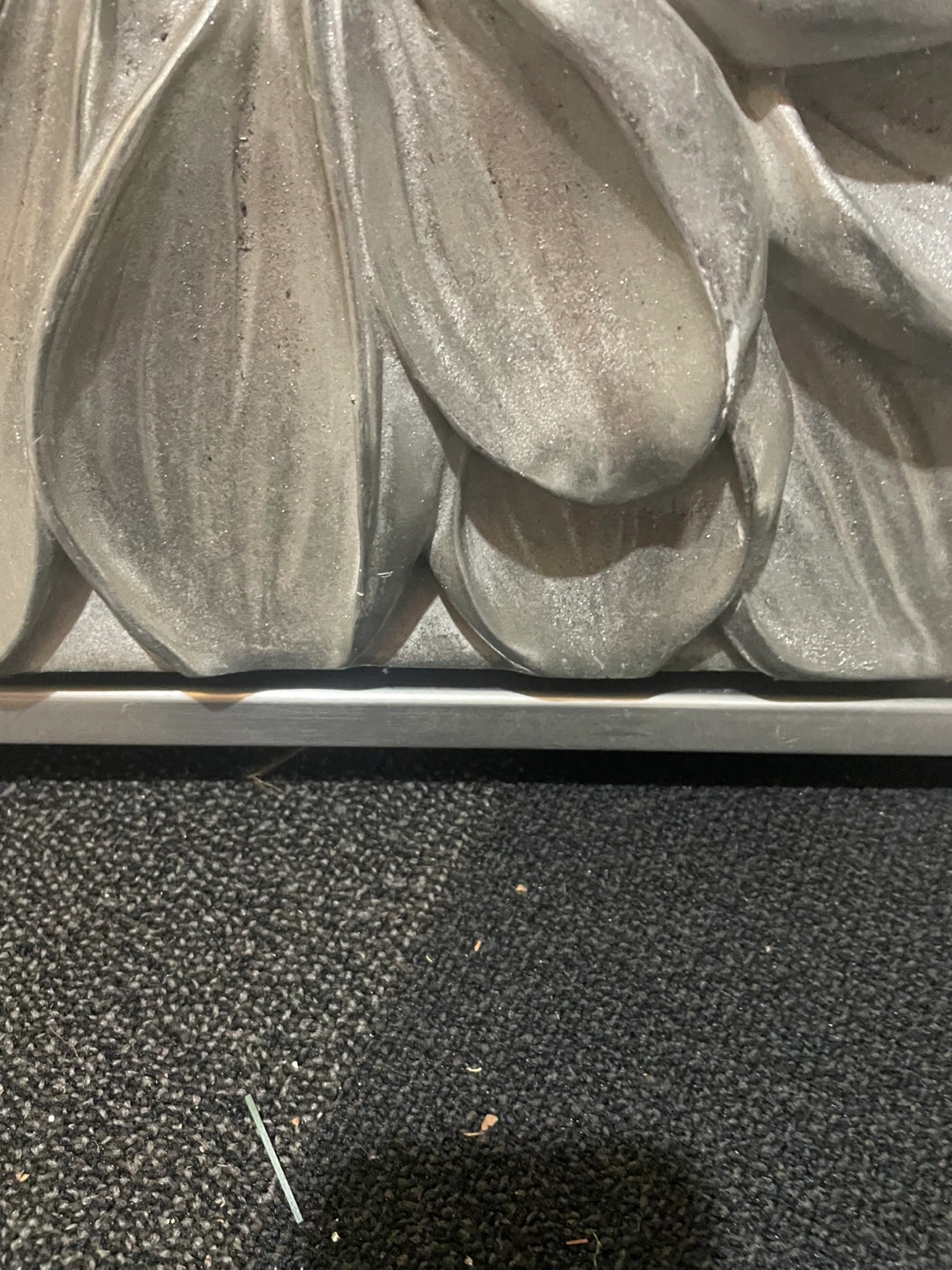 Silver Embossed Floral Wall Art - photo 2