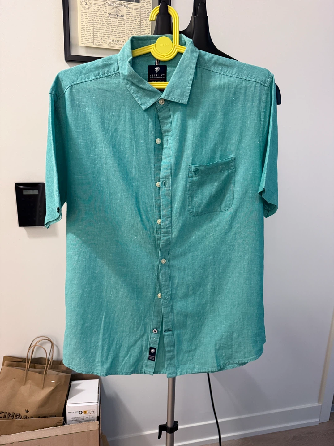 Men’s RIPTLY Short Sleeve Button-Up Shirt