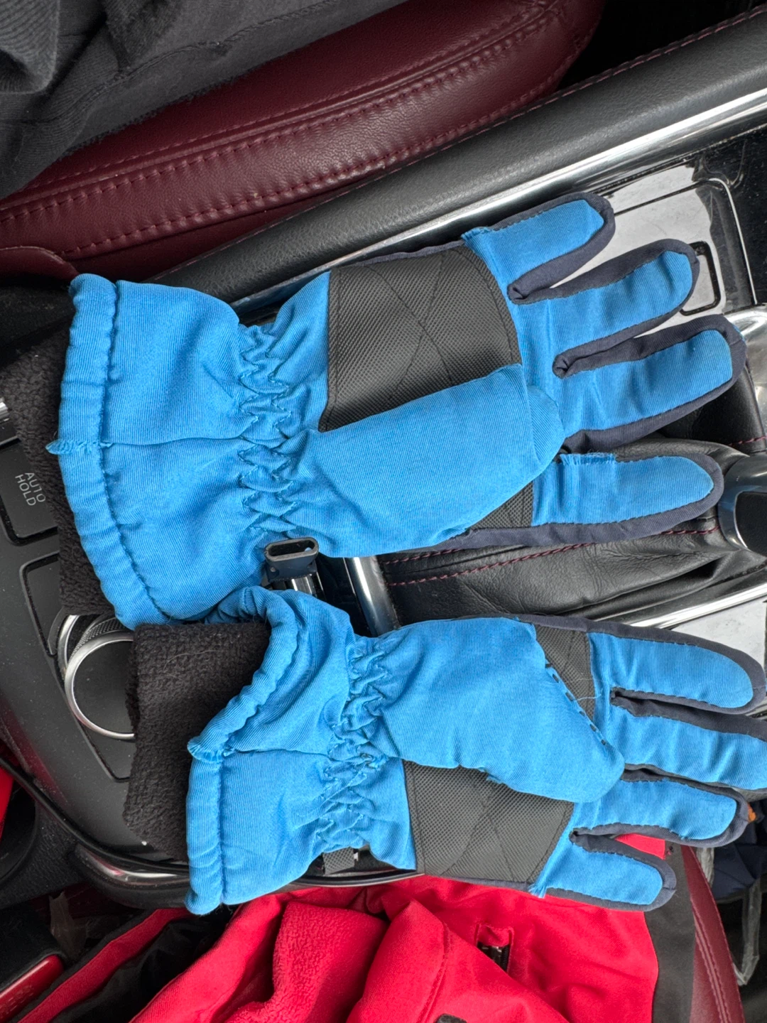 Blue Snow Gloves for kids size 4-6